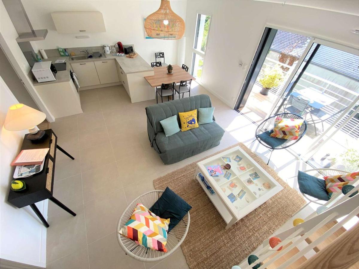 Duplex Lumineux A Benodet: Plage Et Thalasso A Pied, Terrasse, Parking Et Abri Velo Inclus - Fr-1-481-117 المظهر الخارجي الصورة